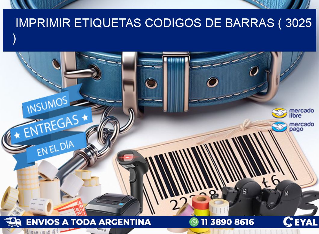 imprimir etiquetas codigos de barras ( 3025 )