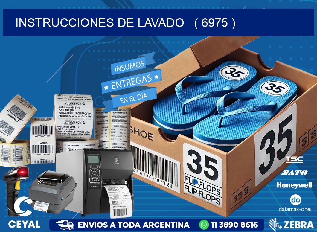 instrucciones de lavado   ( 6975 )
