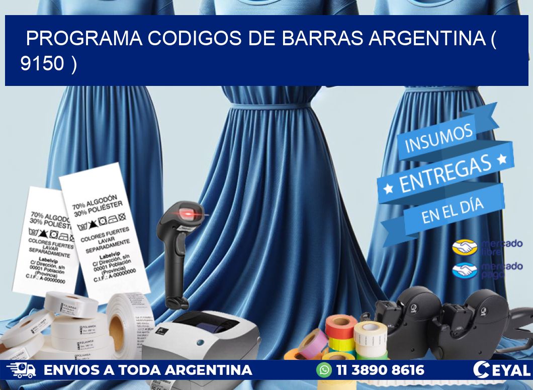 programa codigos de barras argentina ( 9150 )