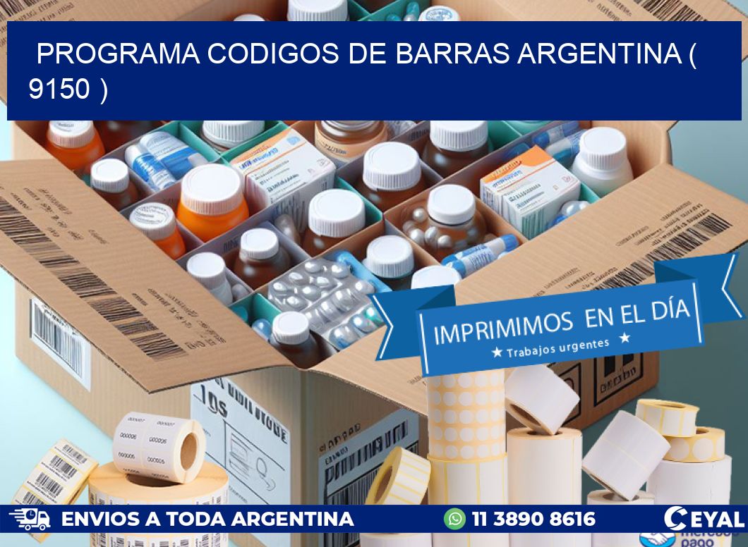 programa codigos de barras argentina ( 9150 )