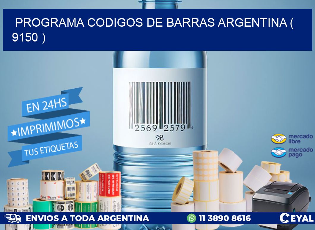 programa codigos de barras argentina ( 9150 )