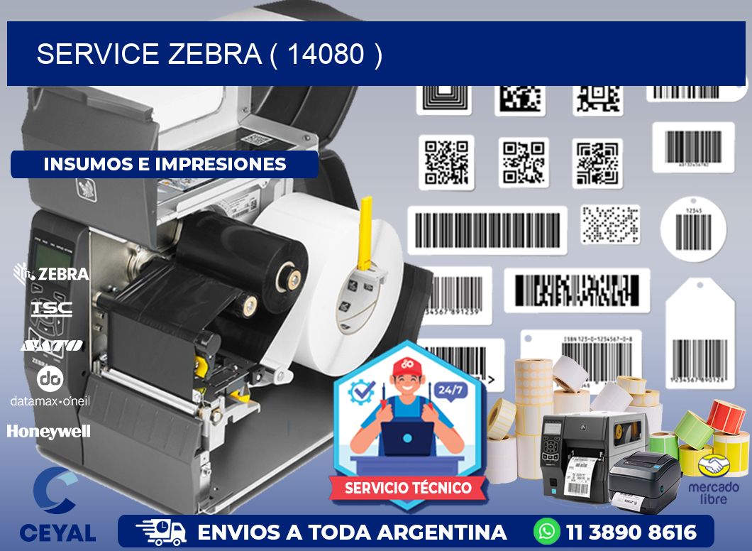 service zebra ( 14080 )