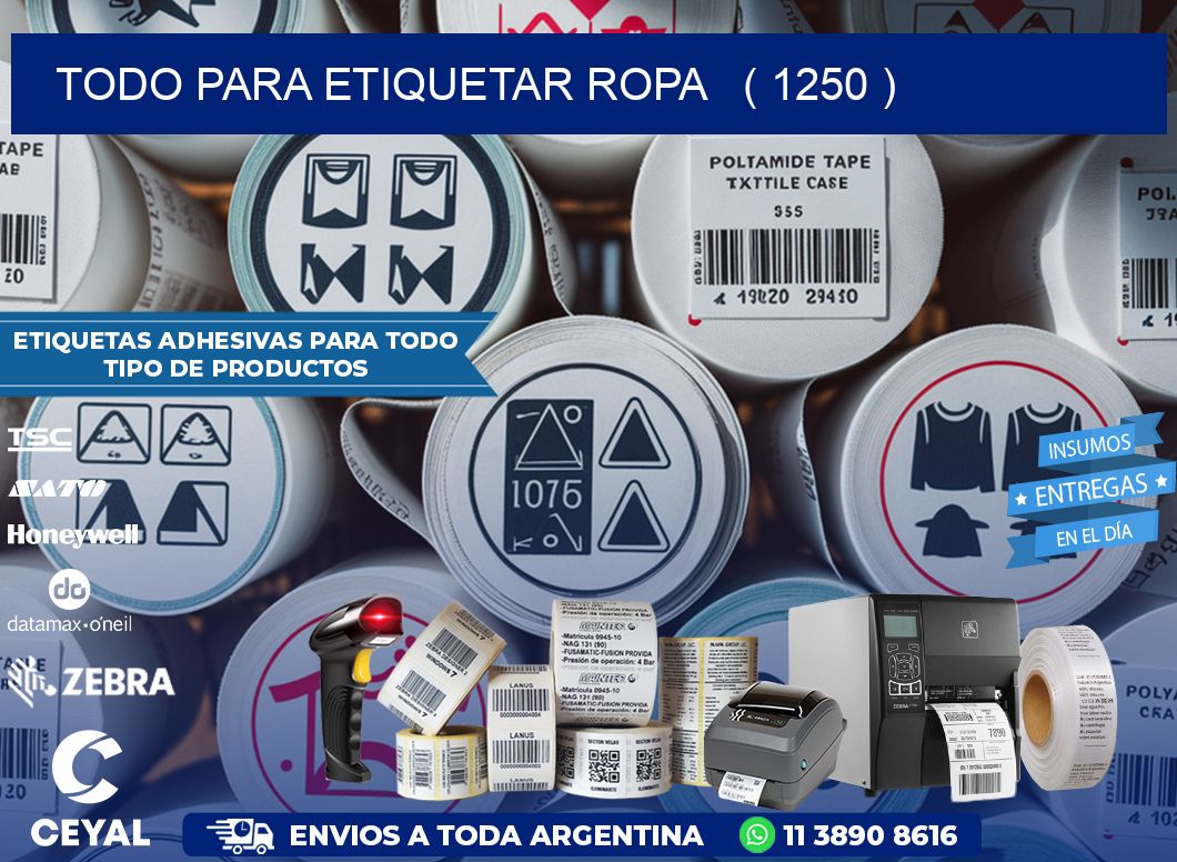 todo para etiquetar ropa   ( 1250 )