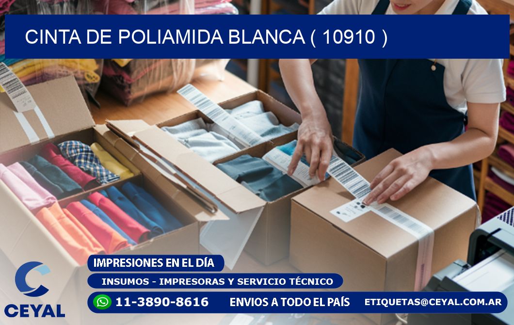CINTA DE POLIAMIDA BLANCA ( 10910 )
