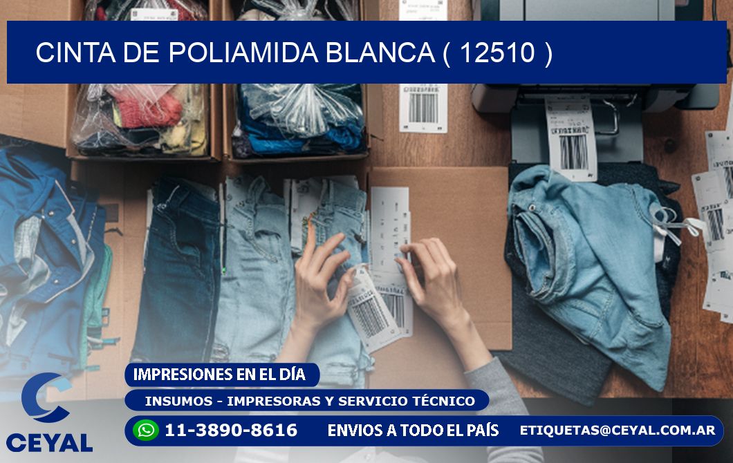 CINTA DE POLIAMIDA BLANCA ( 12510 )