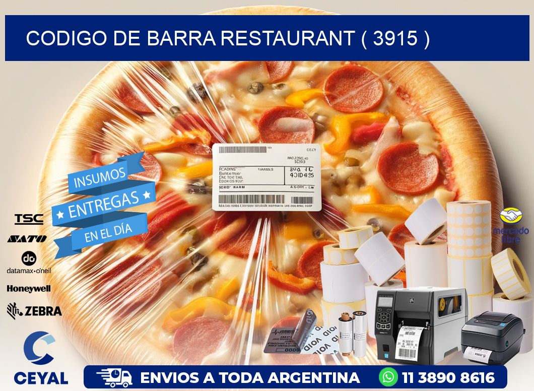 CODIGO DE BARRA RESTAURANT ( 3915 )