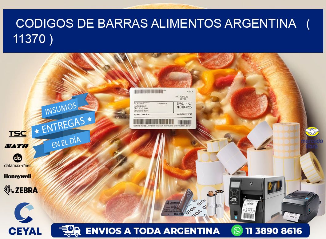 CODIGOS DE BARRAS ALIMENTOS ARGENTINA   ( 11370 )