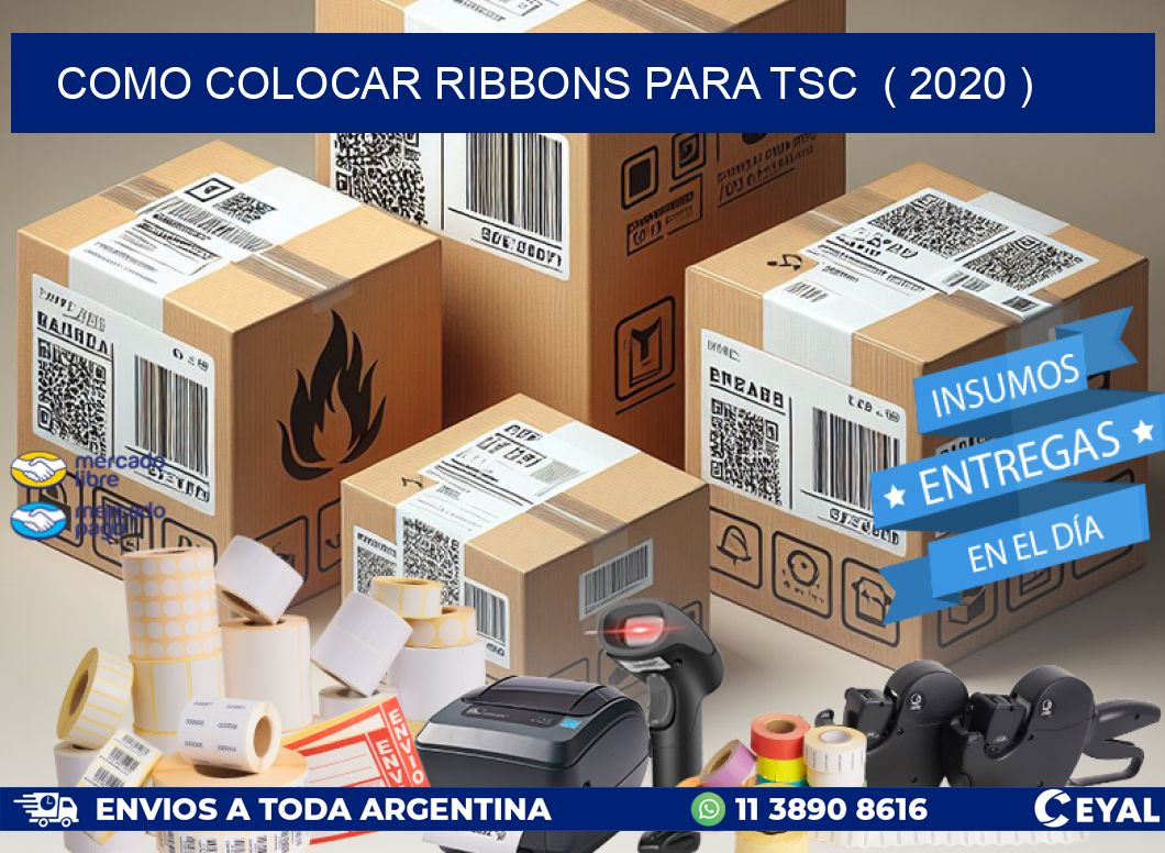 COMO COLOCAR RIBBONS PARA TSC  ( 2020 )