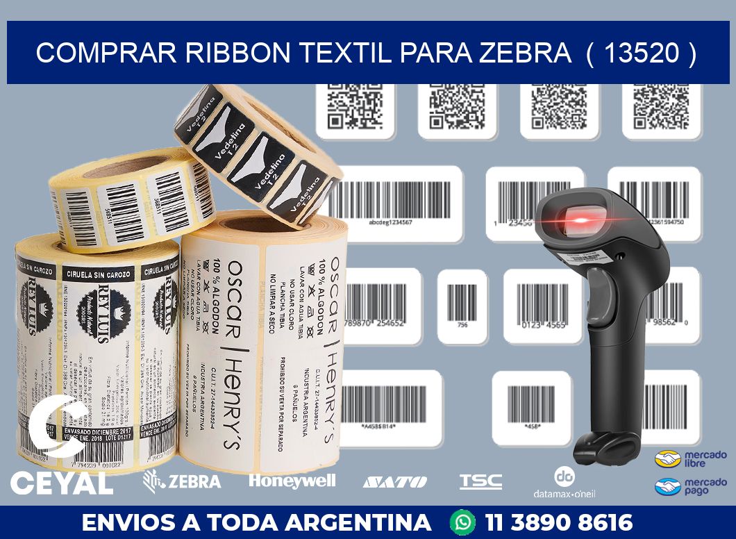 COMPRAR RIBBON TEXTIL PARA ZEBRA  ( 13520 )