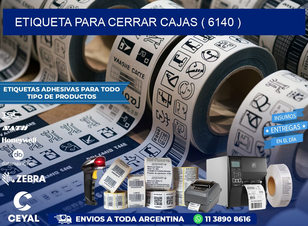 ETIQUETA PARA CERRAR CAJAS ( 6140 )