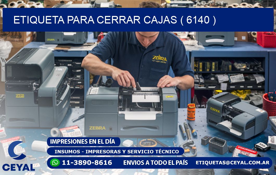 ETIQUETA PARA CERRAR CAJAS ( 6140 )