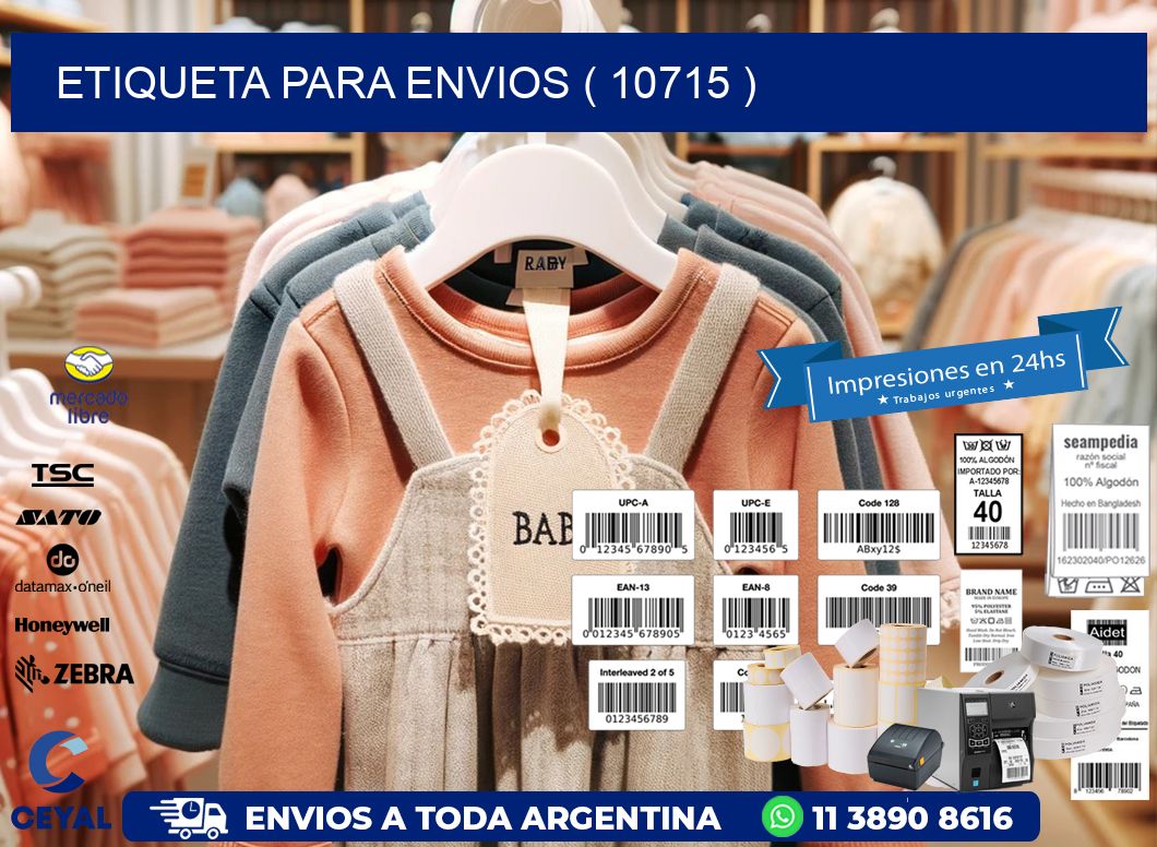 ETIQUETA PARA ENVIOS ( 10715 )