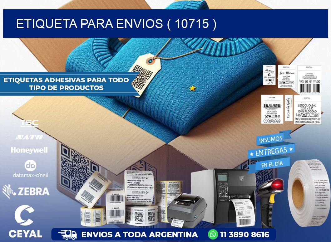 ETIQUETA PARA ENVIOS ( 10715 )