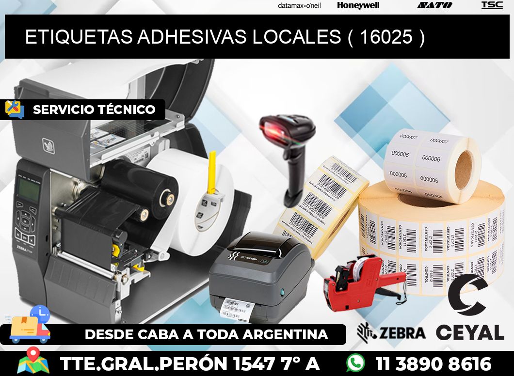 ETIQUETAS ADHESIVAS LOCALES ( 16025 )