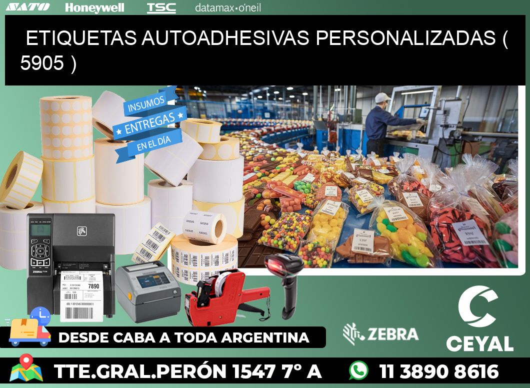 ETIQUETAS AUTOADHESIVAS PERSONALIZADAS ( 5905 )