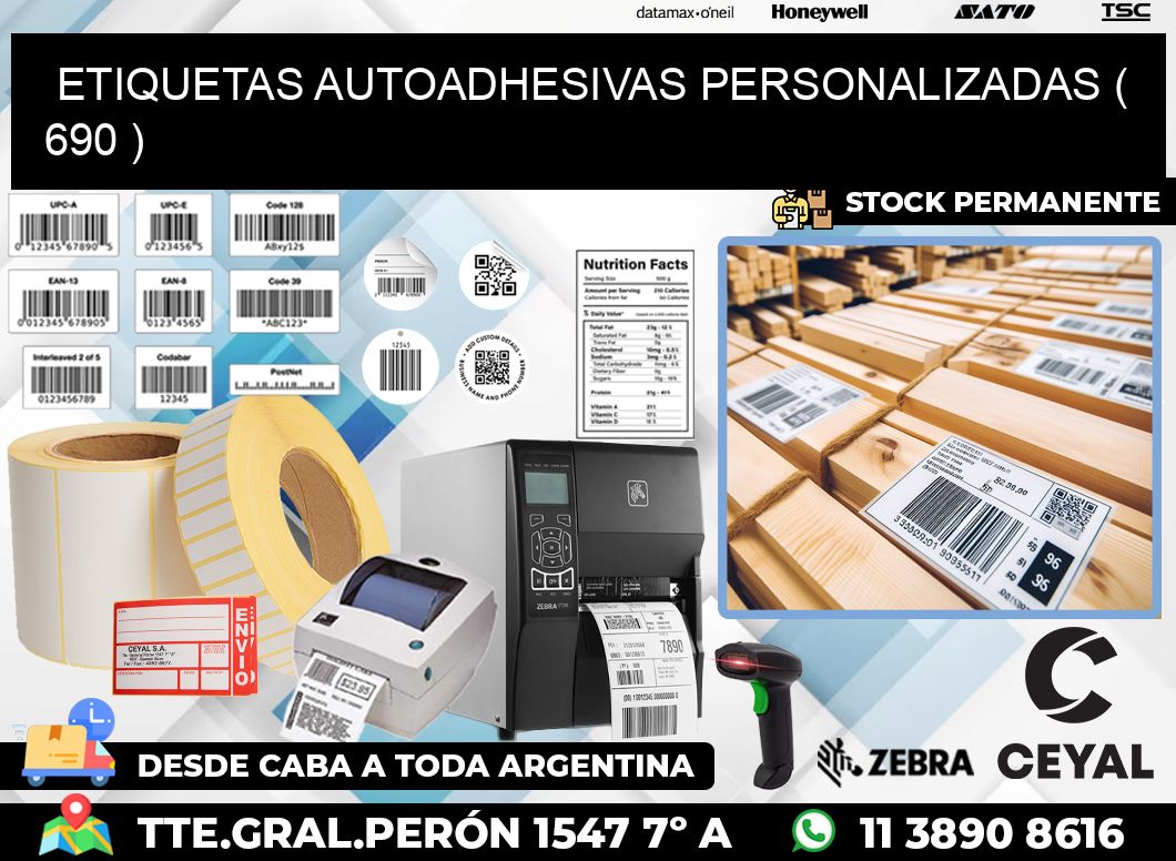 ETIQUETAS AUTOADHESIVAS PERSONALIZADAS ( 690 )