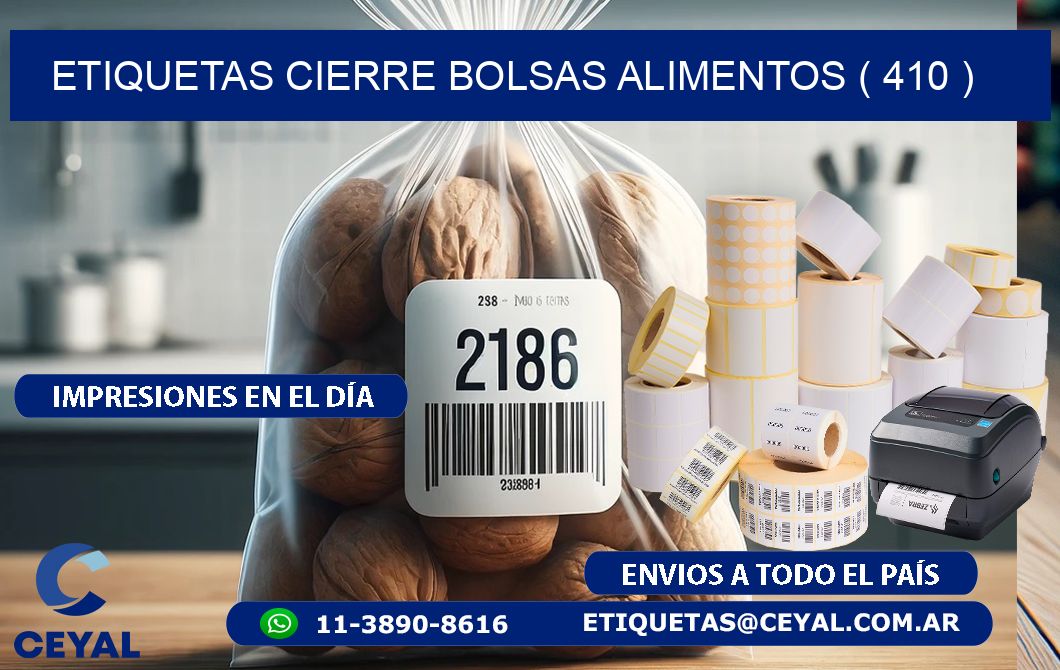 ETIQUETAS CIERRE BOLSAS ALIMENTOS ( 410 )