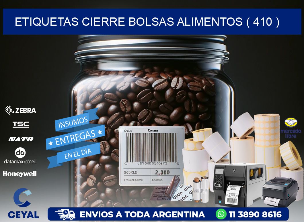 ETIQUETAS CIERRE BOLSAS ALIMENTOS ( 410 )