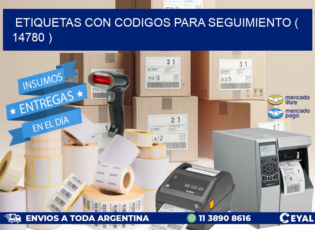 ETIQUETAS CON CODIGOS PARA SEGUIMIENTO ( 14780 )
