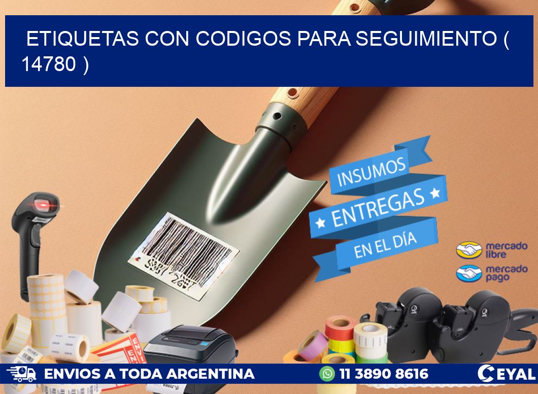 ETIQUETAS CON CODIGOS PARA SEGUIMIENTO ( 14780 )