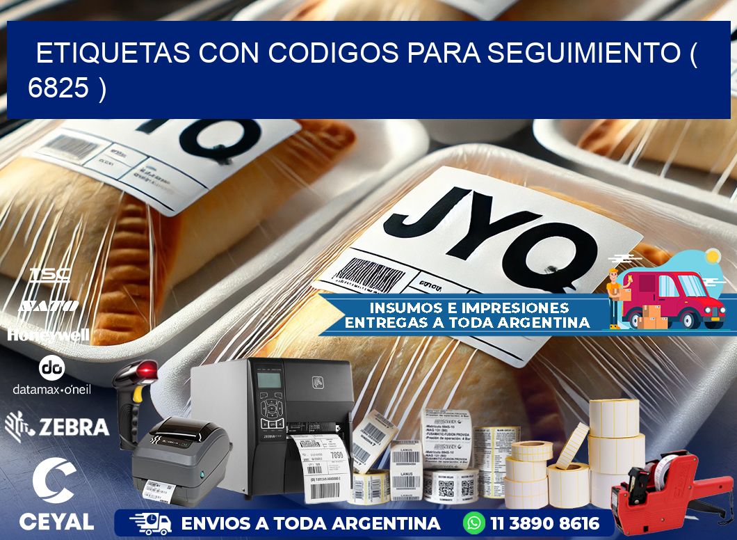 ETIQUETAS CON CODIGOS PARA SEGUIMIENTO ( 6825 )