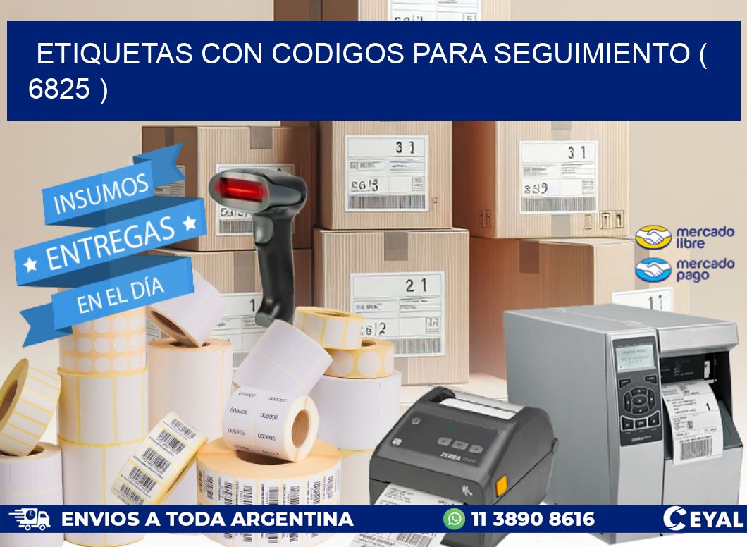 ETIQUETAS CON CODIGOS PARA SEGUIMIENTO ( 6825 )