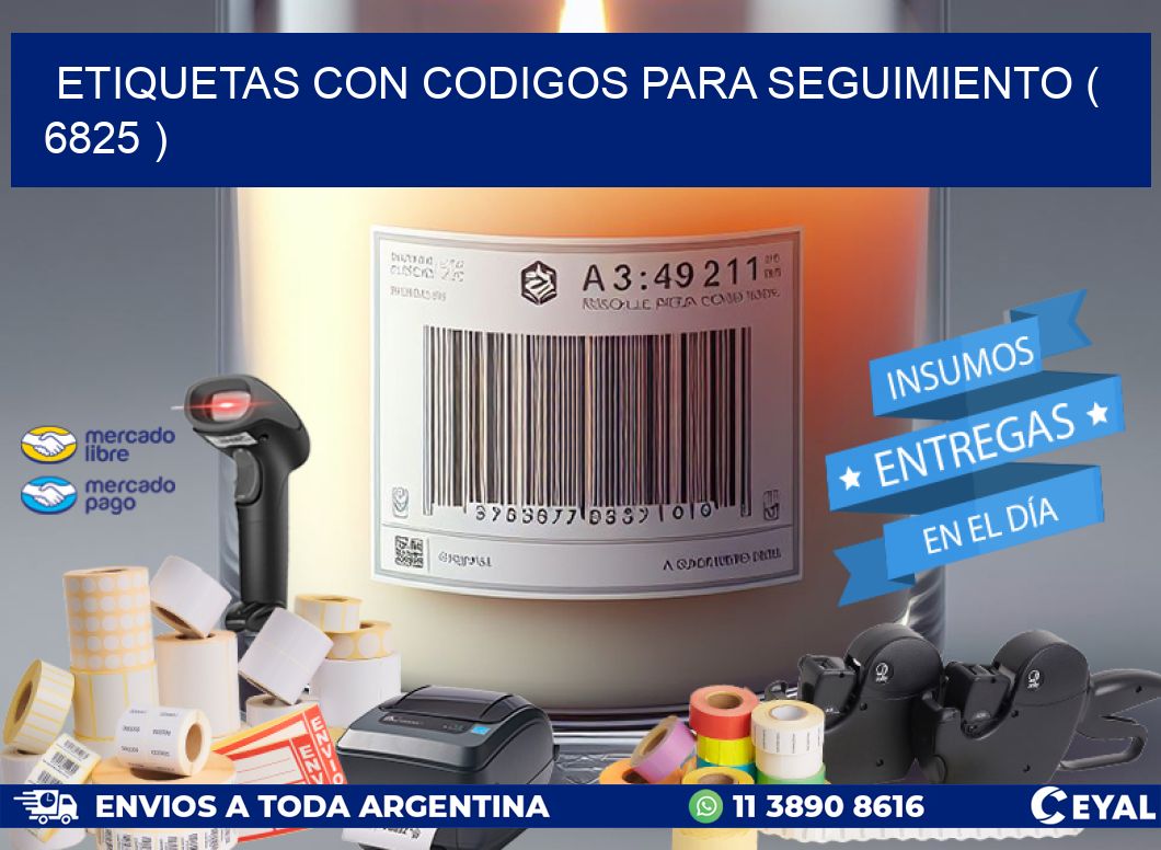 ETIQUETAS CON CODIGOS PARA SEGUIMIENTO ( 6825 )