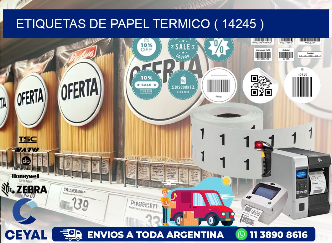 ETIQUETAS DE PAPEL TERMICO ( 14245 )