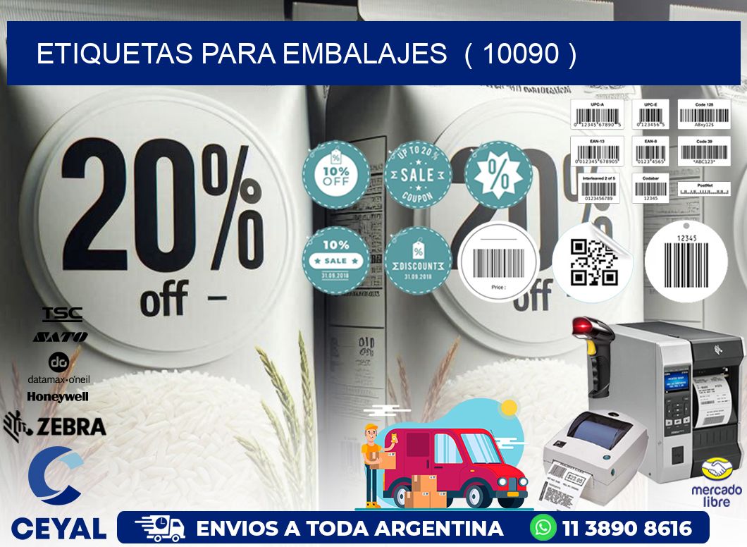 ETIQUETAS PARA EMBALAJES  ( 10090 )