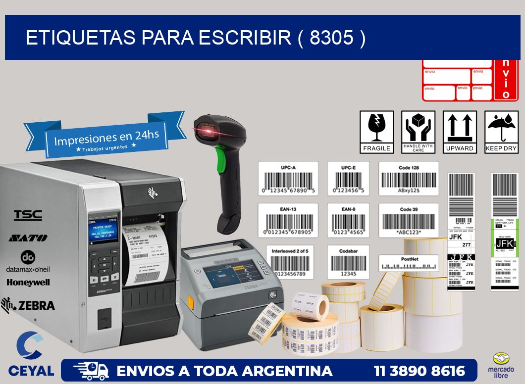 ETIQUETAS PARA ESCRIBIR ( 8305 )