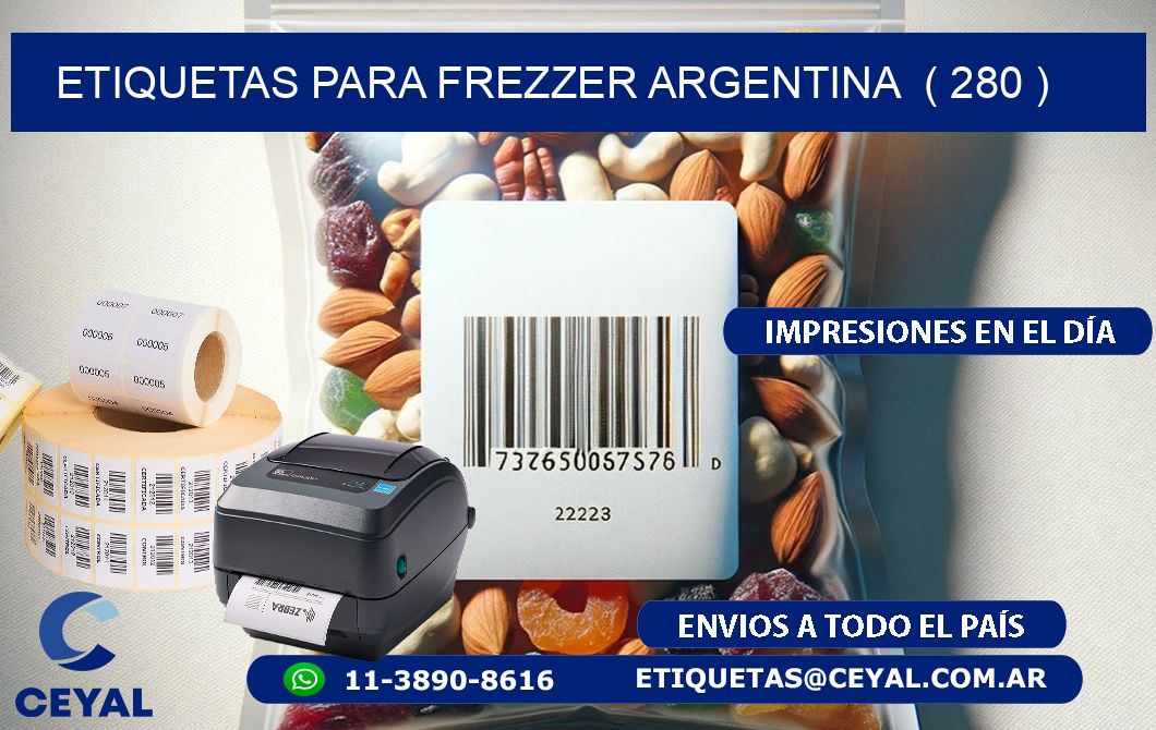 ETIQUETAS PARA FREZZER ARGENTINA  ( 280 )