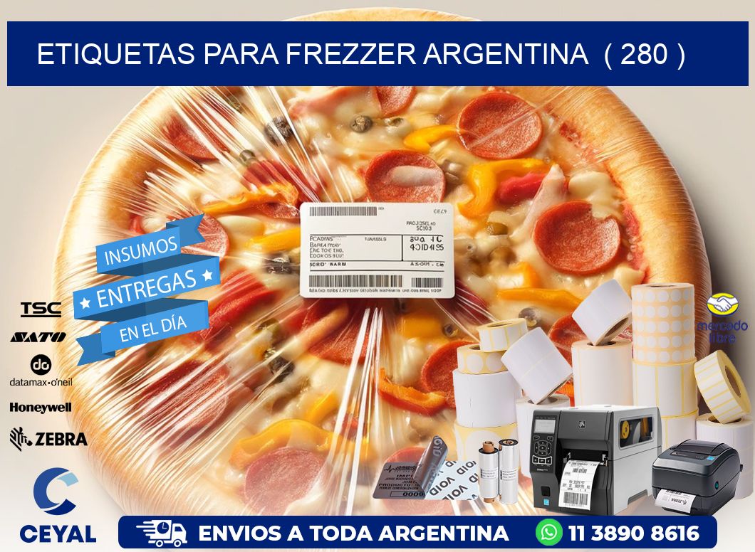 ETIQUETAS PARA FREZZER ARGENTINA  ( 280 )