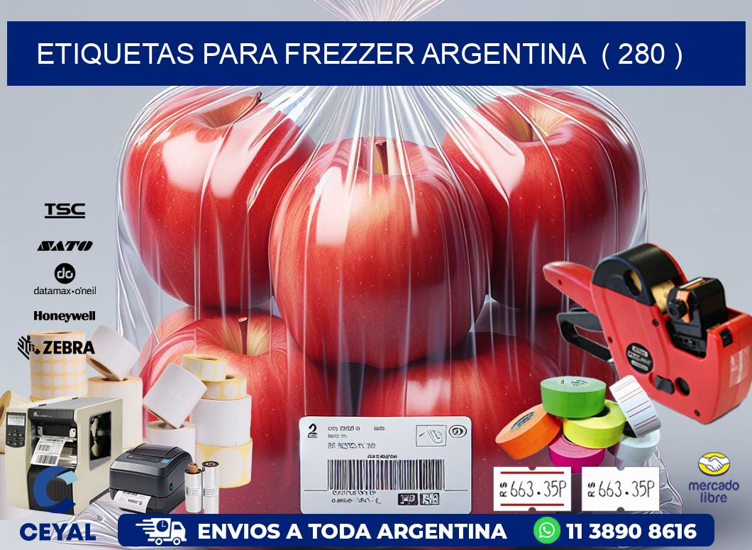 ETIQUETAS PARA FREZZER ARGENTINA  ( 280 )