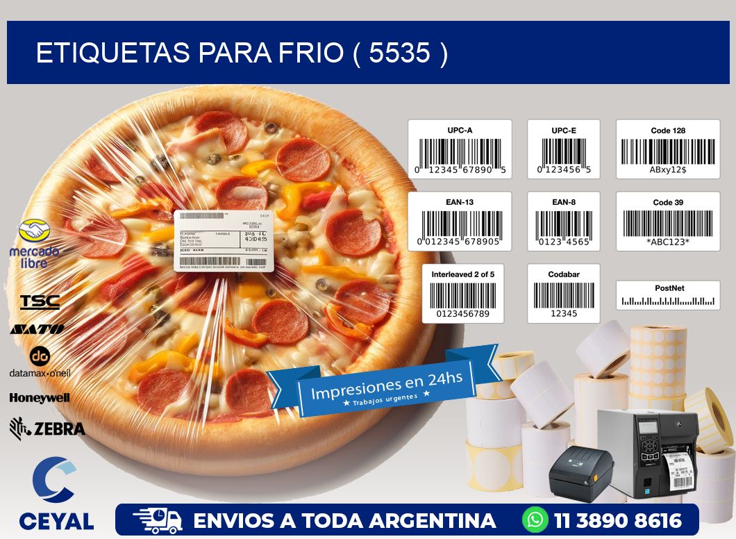 ETIQUETAS PARA FRIO ( 5535 )