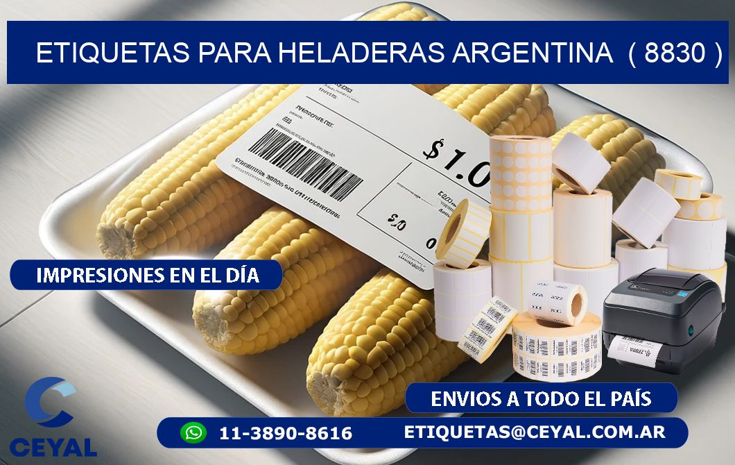 ETIQUETAS PARA HELADERAS ARGENTINA  ( 8830 )