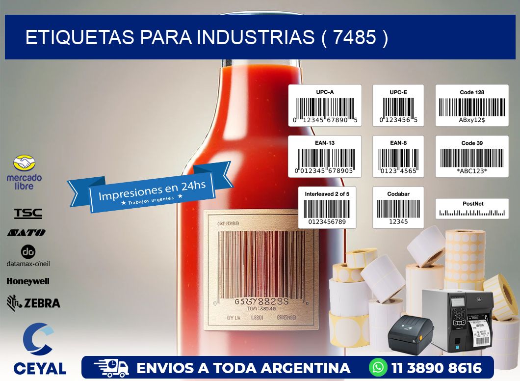 ETIQUETAS PARA INDUSTRIAS ( 7485 )