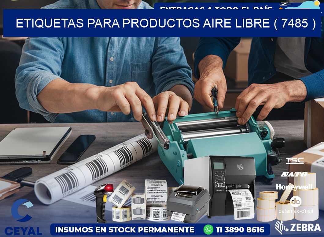ETIQUETAS PARA PRODUCTOS AIRE LIBRE ( 7485 )