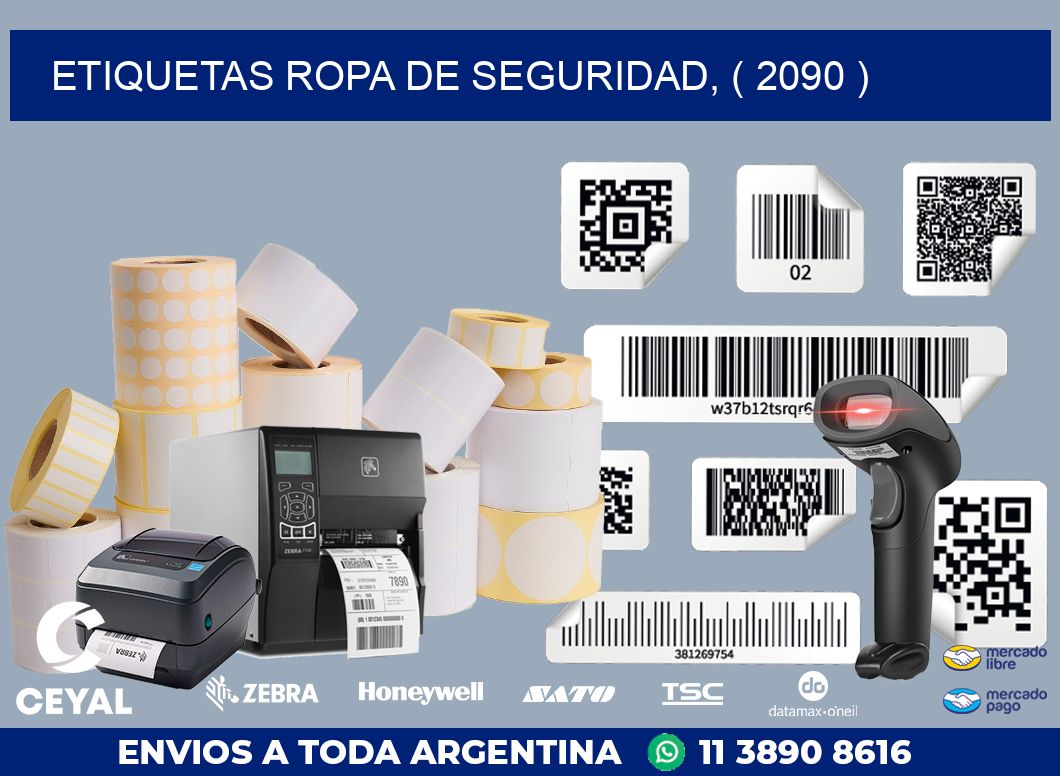 ETIQUETAS ROPA DE SEGURIDAD, ( 2090 )