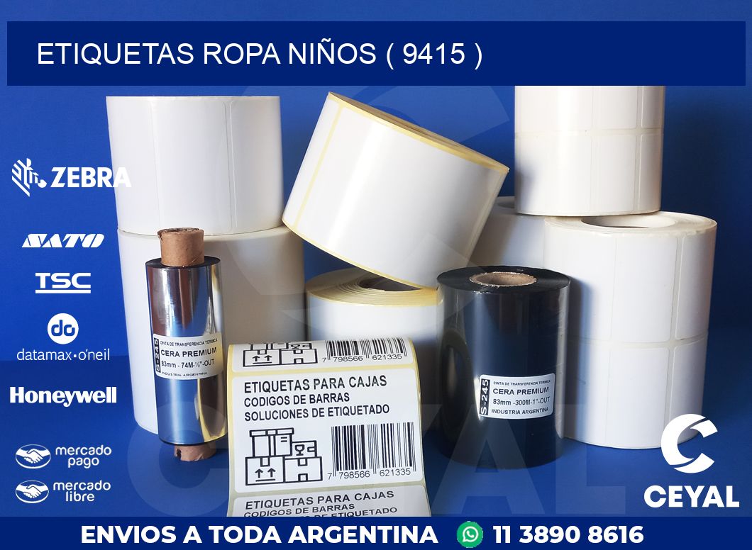 ETIQUETAS ROPA NIÑOS ( 9415 )