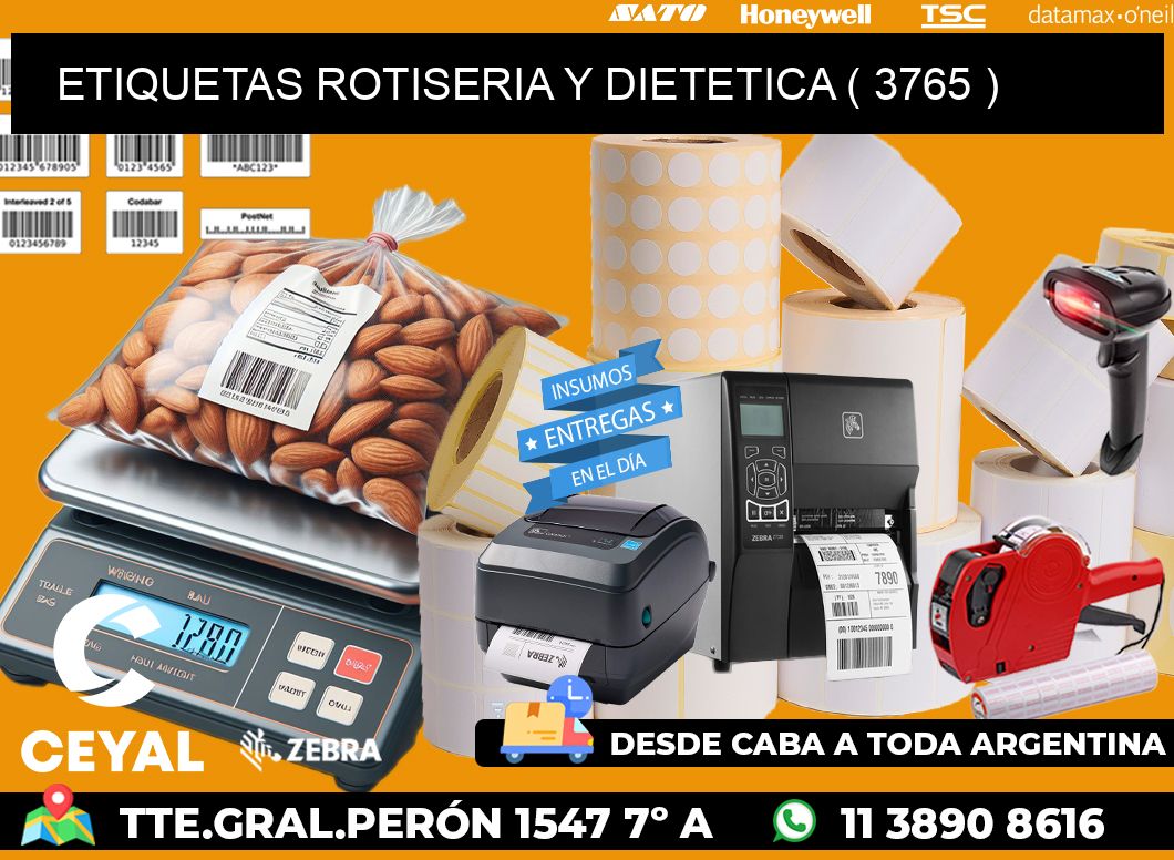 ETIQUETAS ROTISERIA Y DIETETICA ( 3765 )