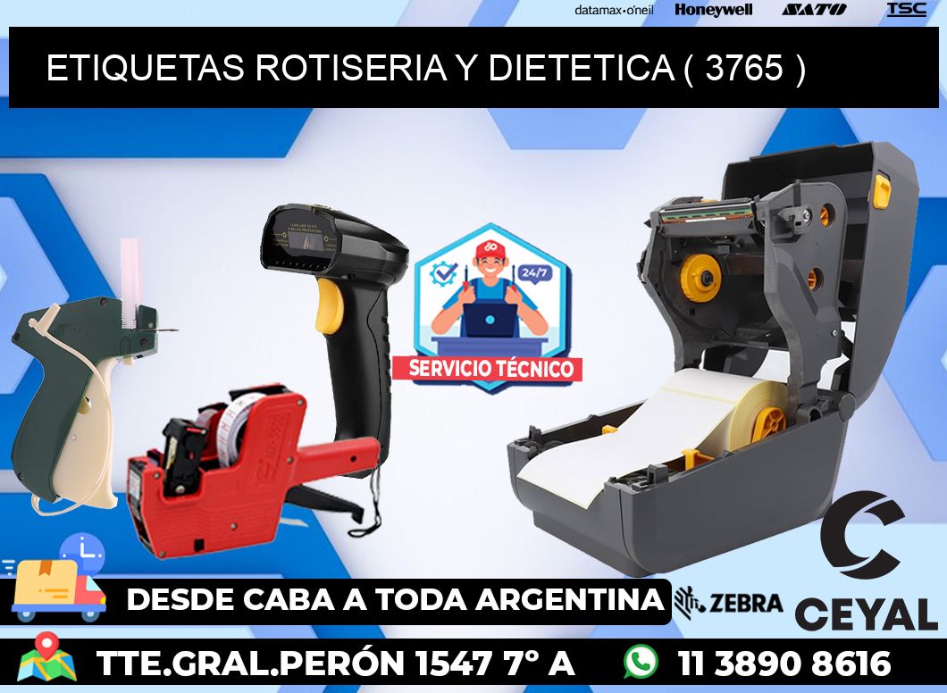 ETIQUETAS ROTISERIA Y DIETETICA ( 3765 )