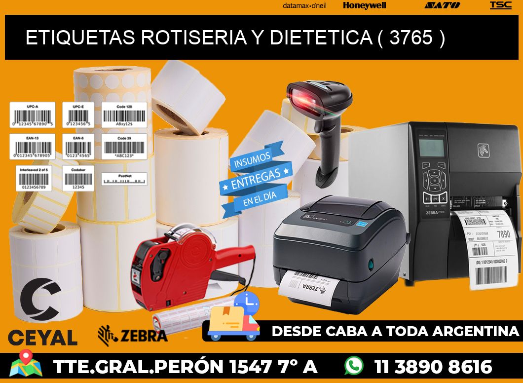 ETIQUETAS ROTISERIA Y DIETETICA ( 3765 )