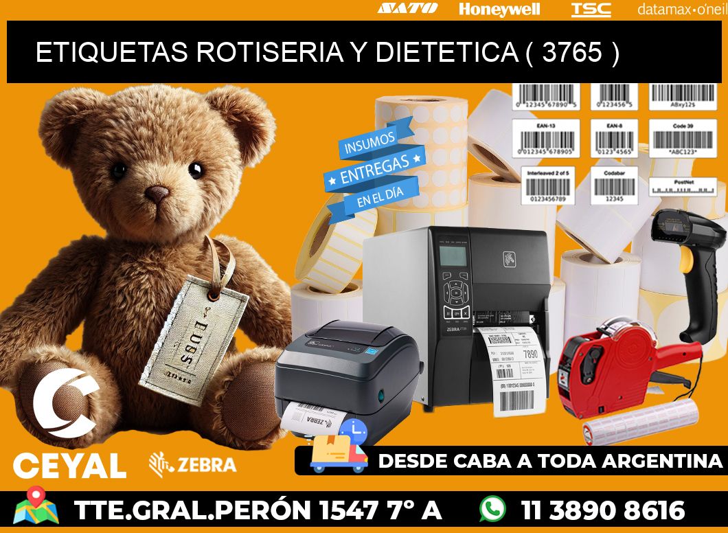ETIQUETAS ROTISERIA Y DIETETICA ( 3765 )