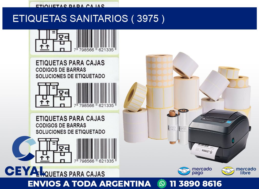 ETIQUETAS SANITARIOS ( 3975 )