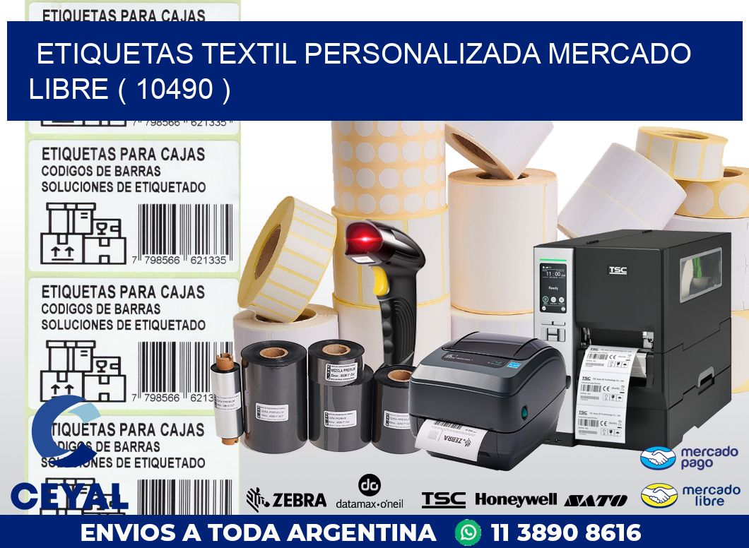 ETIQUETAS TEXTIL PERSONALIZADA MERCADO LIBRE ( 10490 )