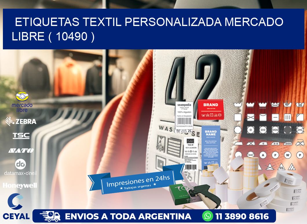 ETIQUETAS TEXTIL PERSONALIZADA MERCADO LIBRE ( 10490 )