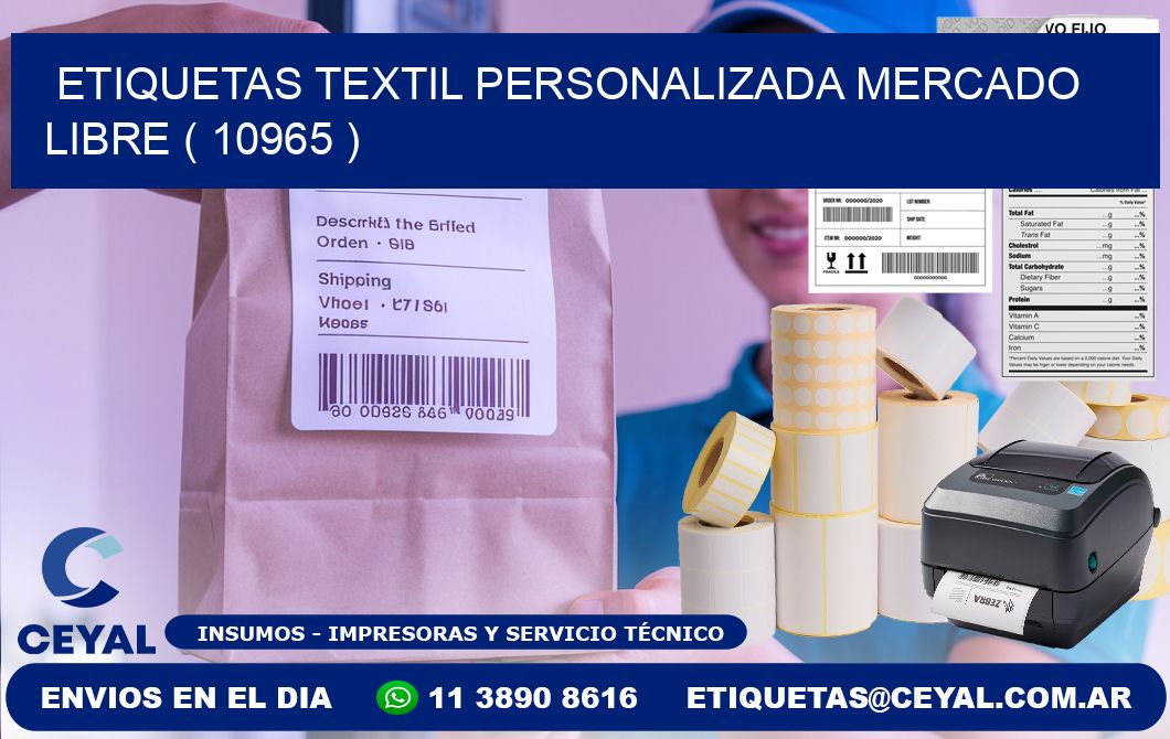 ETIQUETAS TEXTIL PERSONALIZADA MERCADO LIBRE ( 10965 )