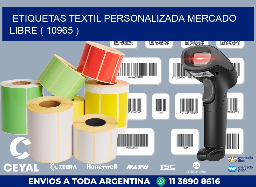 ETIQUETAS TEXTIL PERSONALIZADA MERCADO LIBRE ( 10965 )