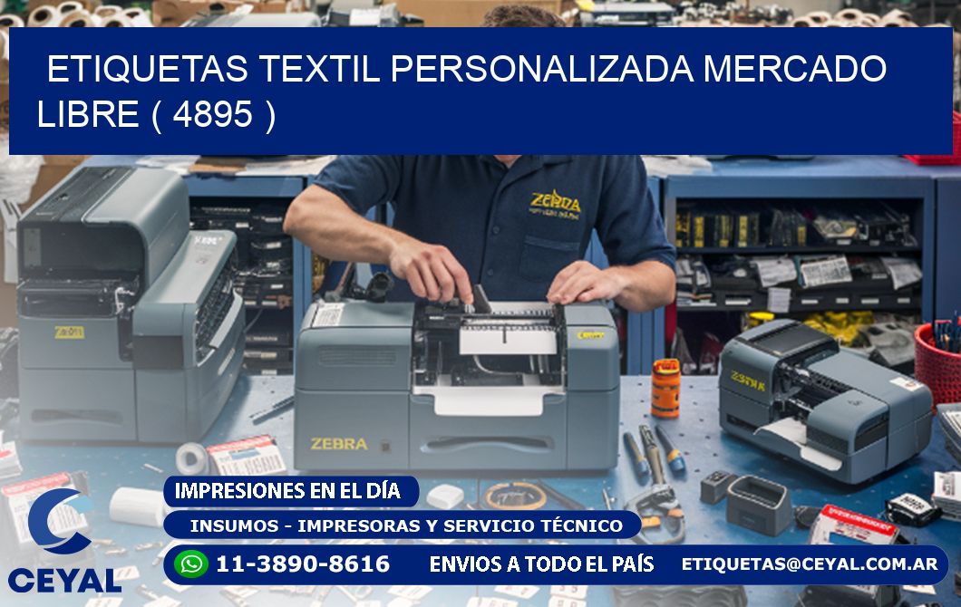 ETIQUETAS TEXTIL PERSONALIZADA MERCADO LIBRE ( 4895 )