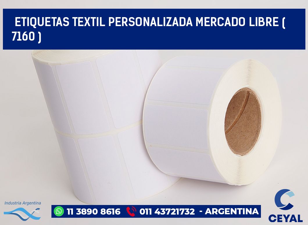 ETIQUETAS TEXTIL PERSONALIZADA MERCADO LIBRE ( 7160 )